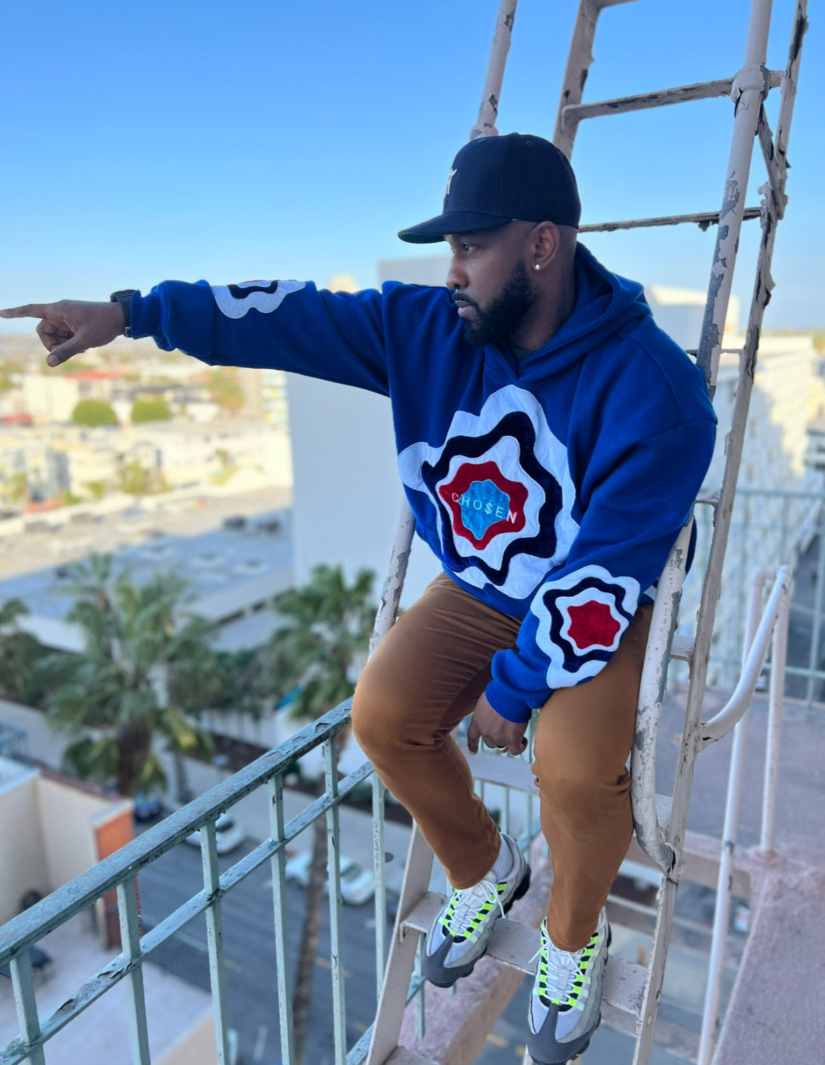 Cho$en Velour Layered Hoodie - Bold Blue & Luxe Layered Grey Editions -  Inspired  By All