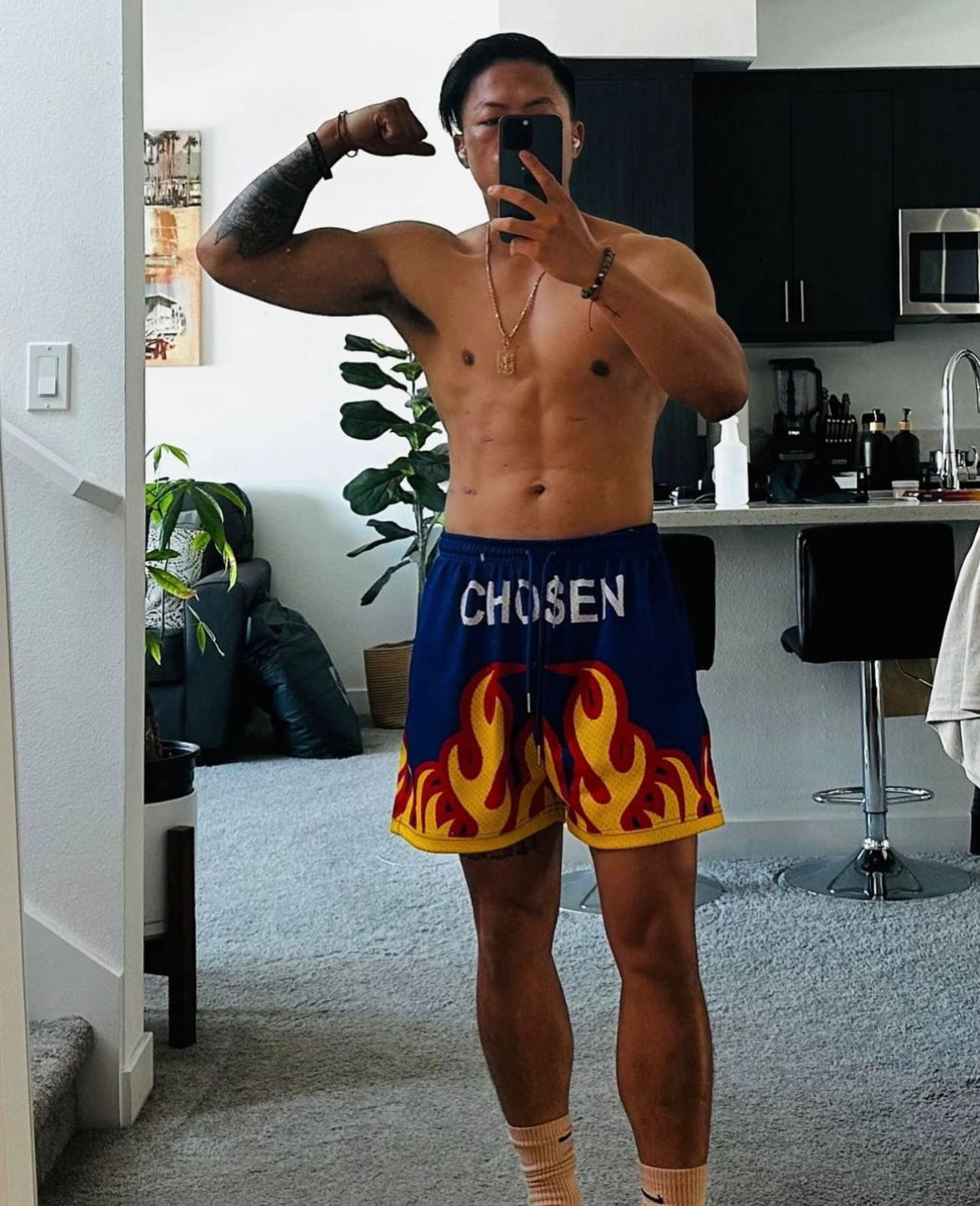 Blue Blaze Cho$en Shorts -  Inspired  By All