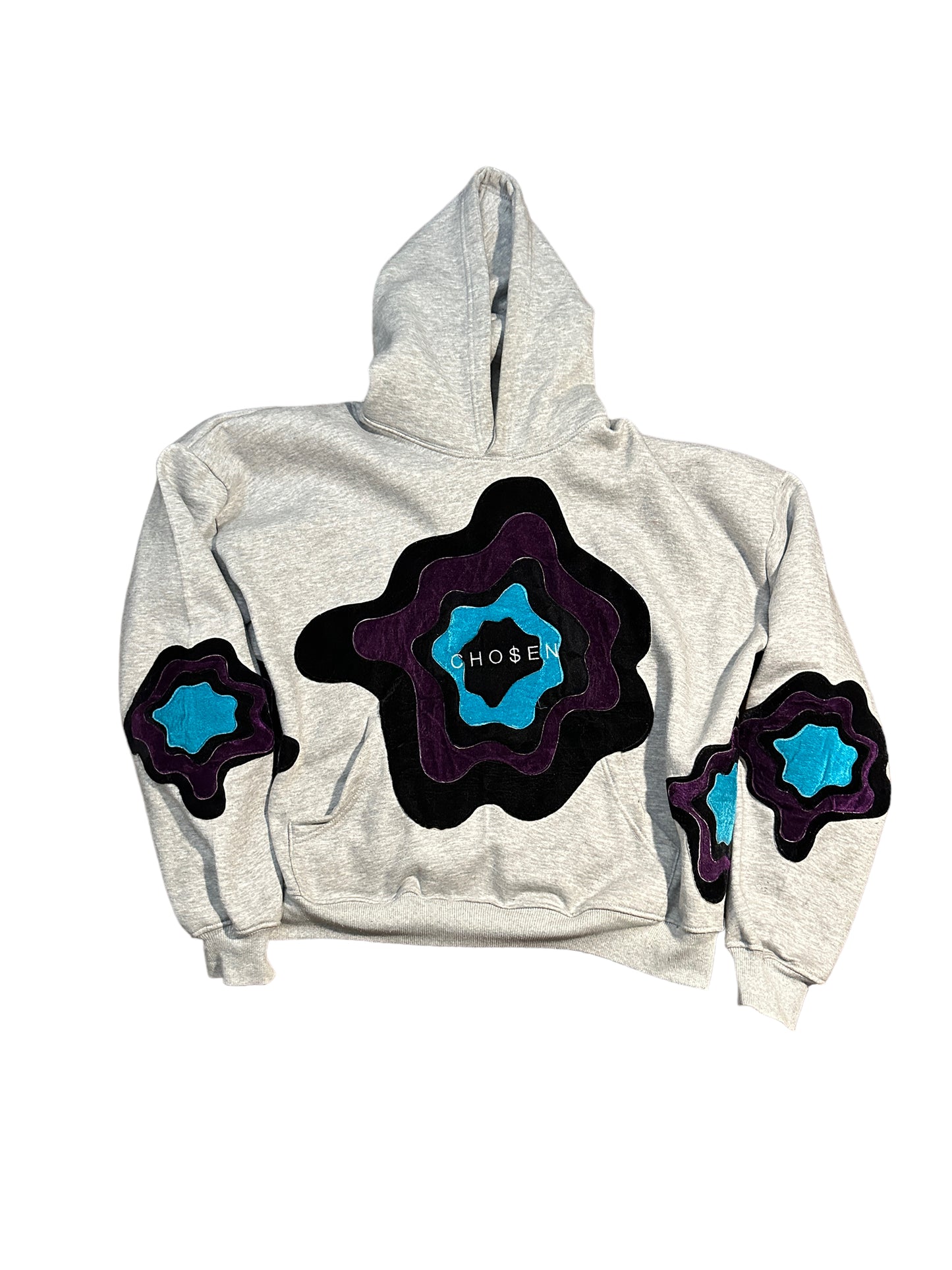 Cho$en Velour Layered Hoodie - Bold Blue & Luxe Layered Grey Editions -  Inspired  By All
