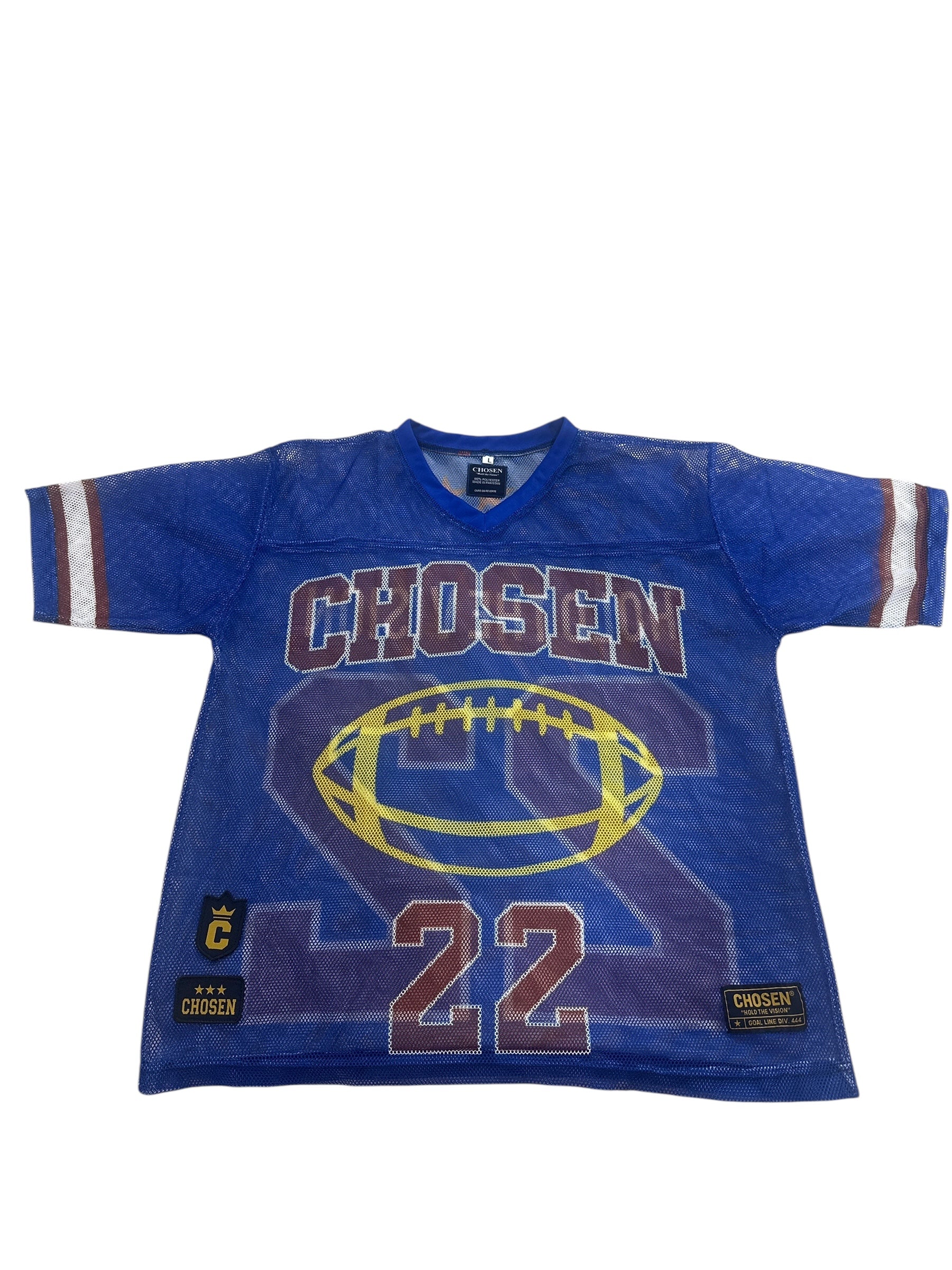 CHOSEN® Mesh Football Jersey  “Royal Grit” Edition -  Inspired  By All