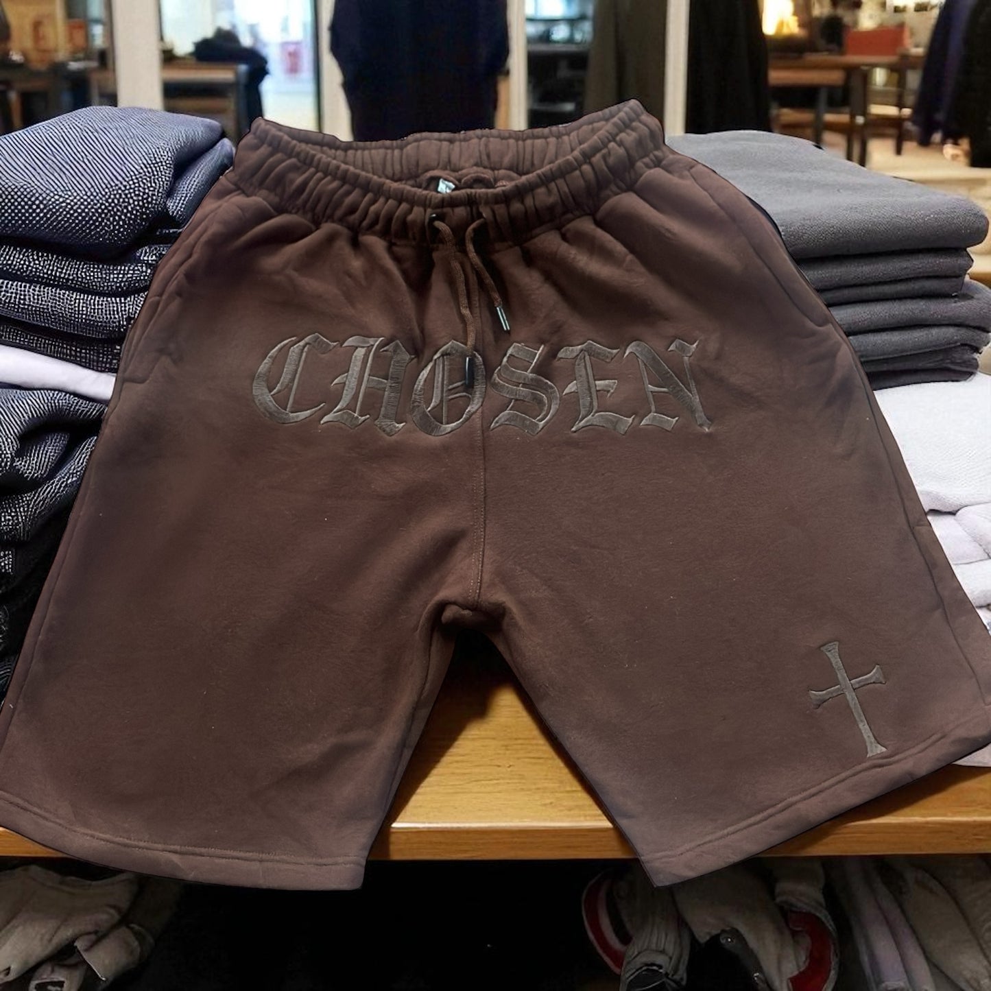 CHOSEN® Signature Sweat Shorts – Mocha Brown