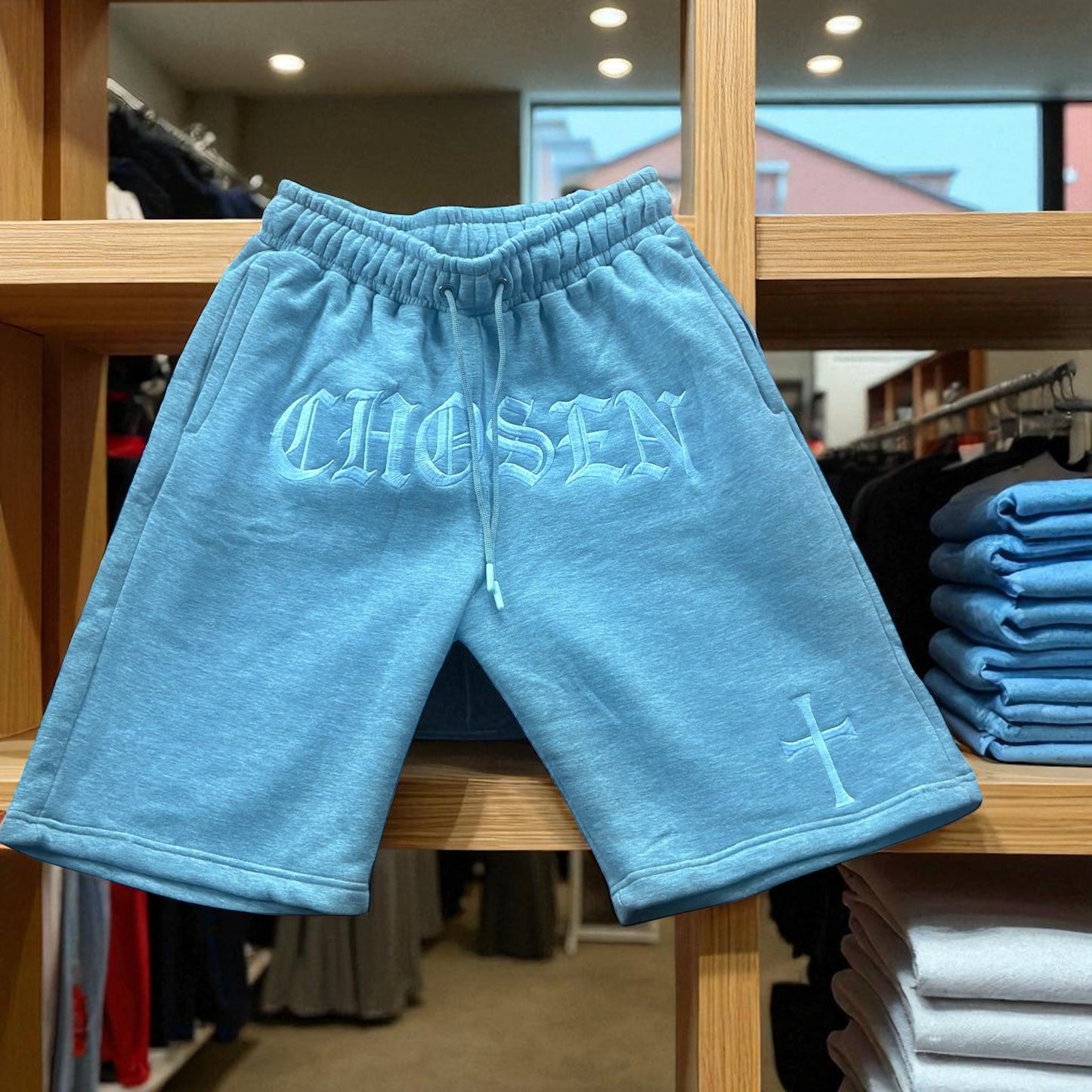 CHOSEN® Signature Sweat Shorts – Light Grey
