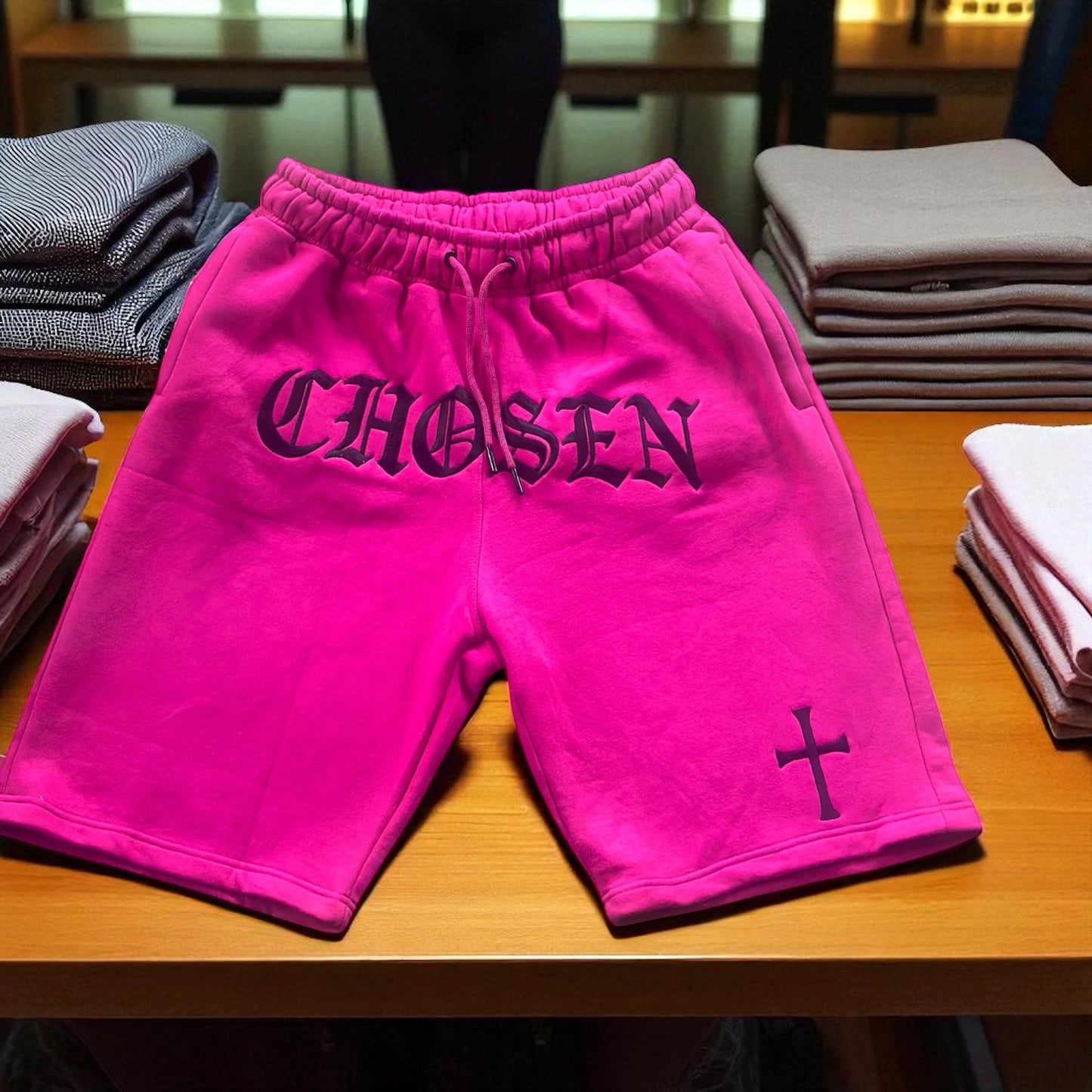 CHOSEN® Signature Sweat Shorts – Hot Pink