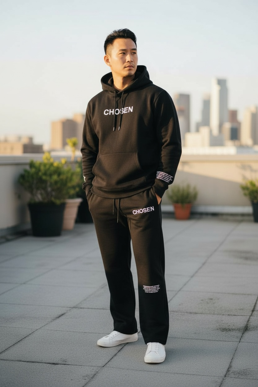 Jet Black // CHOSEN Sweatsuit  Midnight Mission