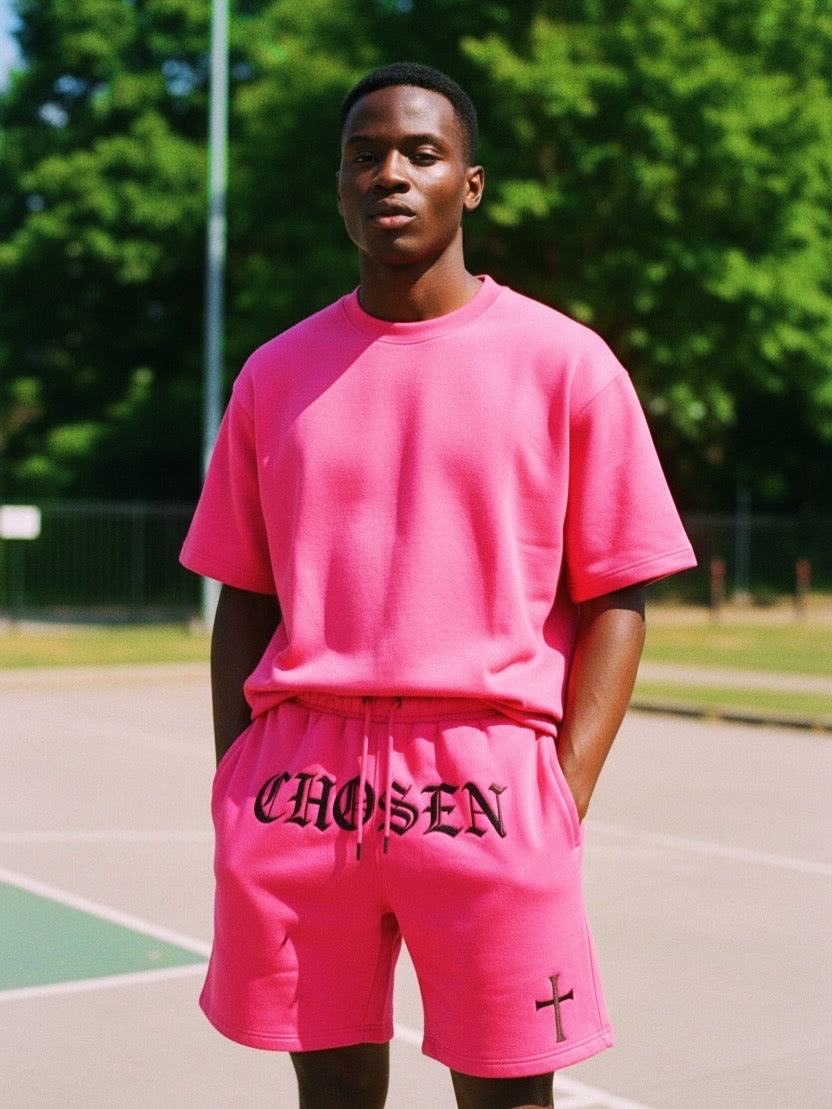 CHOSEN® Signature Sweat Shorts – Hot Pink