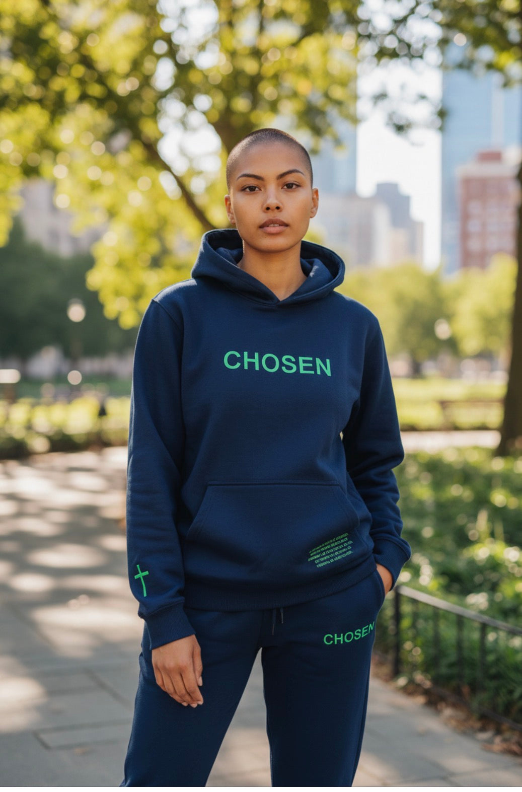 Navy Mint // CHOSEN Sweatsuit Focused Energy