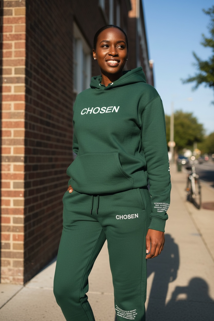 Forest Green // CHOSEN Sweatsuit Evergreen Drop