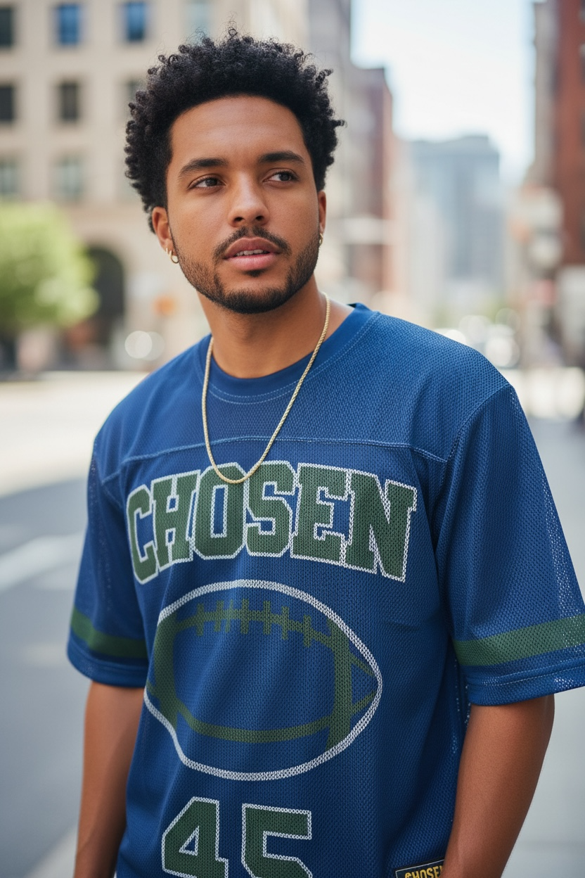 CHOSEN® Mesh Football Jersey Royal Intent