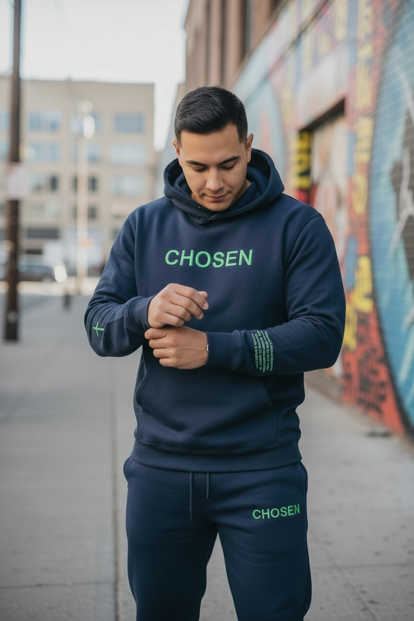 Navy Mint // CHOSEN Sweatsuit Focused Energy