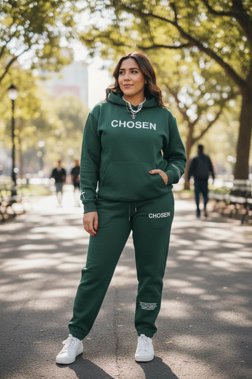 Forest Green // CHOSEN Sweatsuit Evergreen Drop