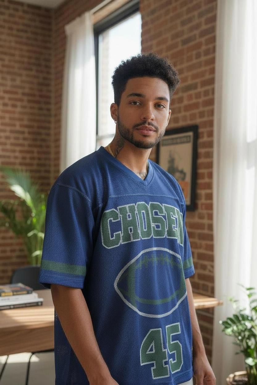 CHOSEN® Mesh Football Jersey Royal Intent