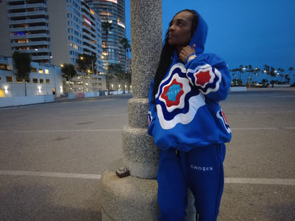 Cho$en Sweat Suit: Bold Blue Edition Top & Bottom -  Inspired  By All
