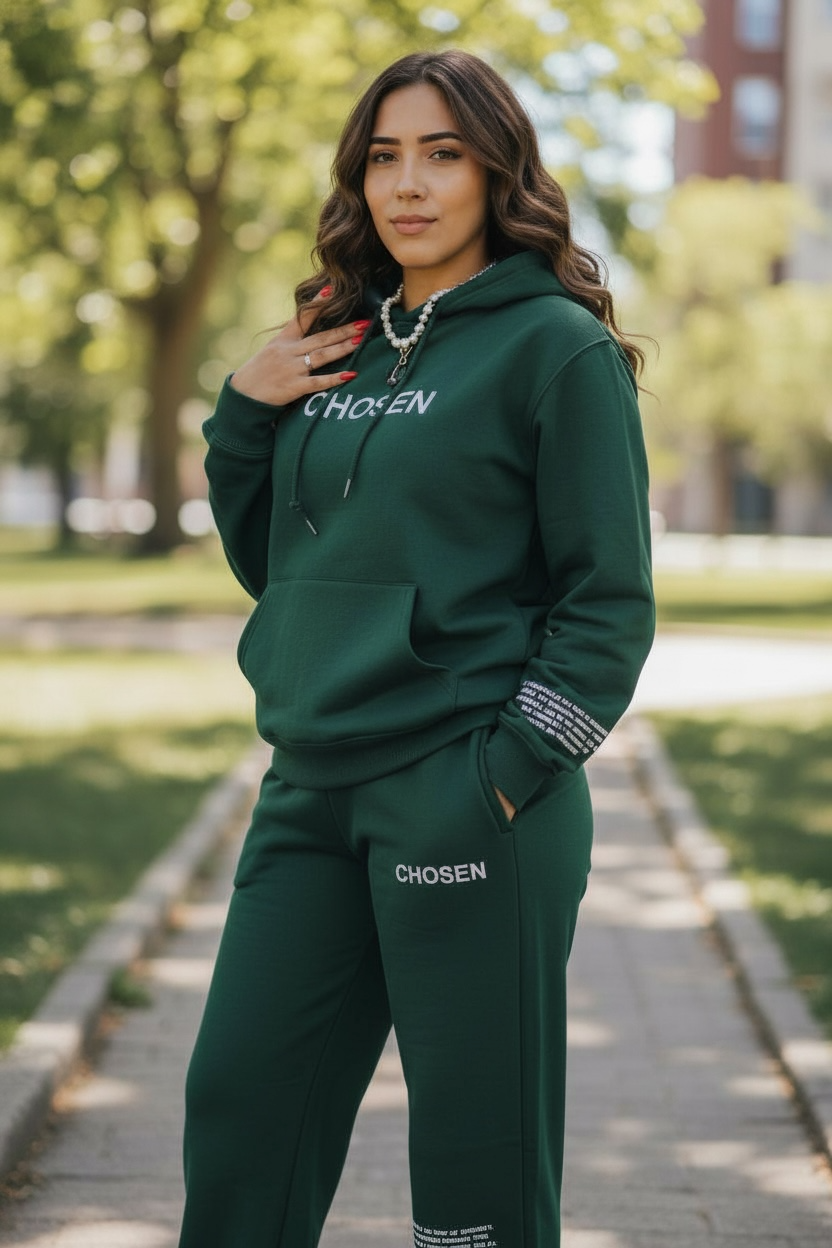 Forest Green // CHOSEN Sweatsuit Evergreen Drop