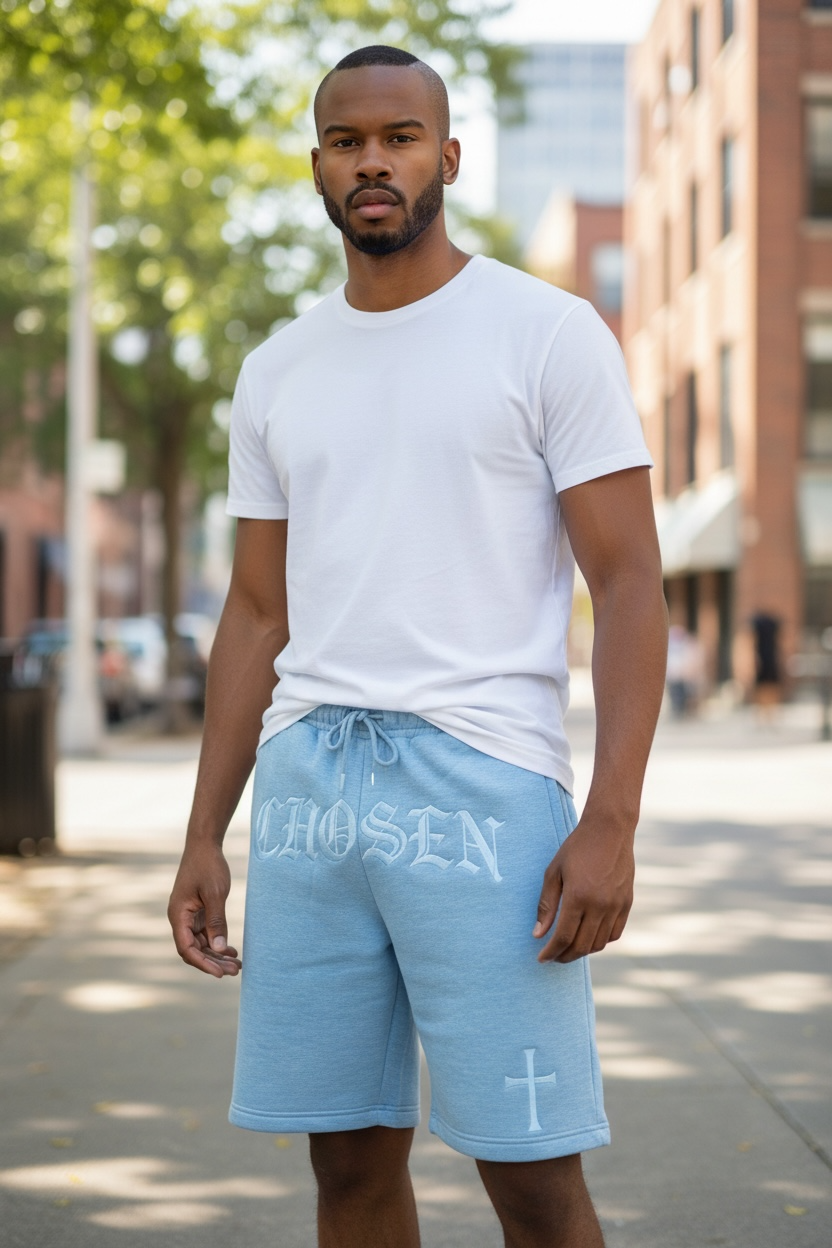 CHOSEN® Signature Sweat Shorts – Light Grey
