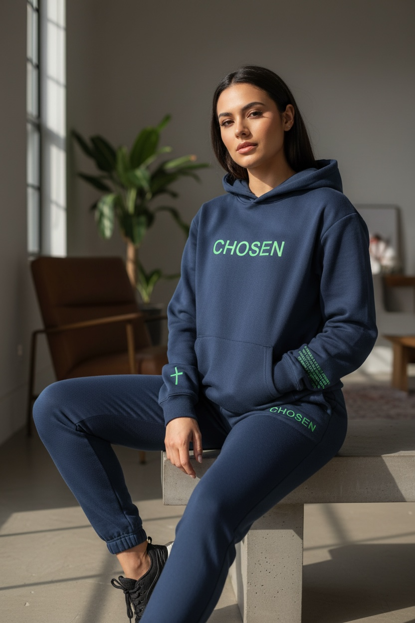 Navy Mint // CHOSEN Sweatsuit Focused Energy