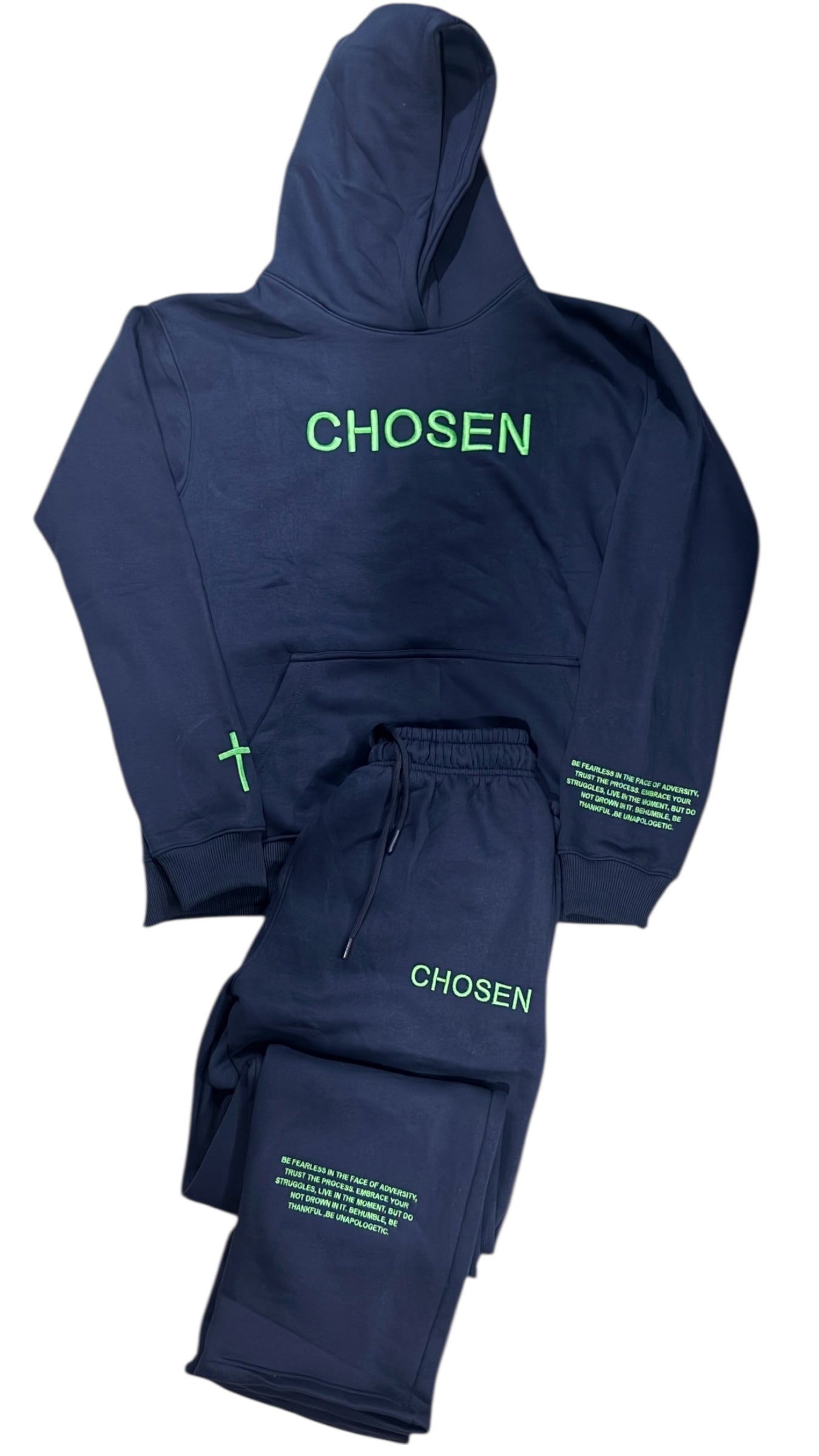 Navy Mint // CHOSEN Sweatsuit Focused Energy