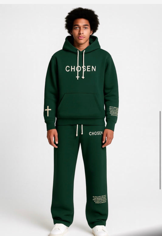 Forest Green // CHOSEN Sweatsuit Evergreen Drop