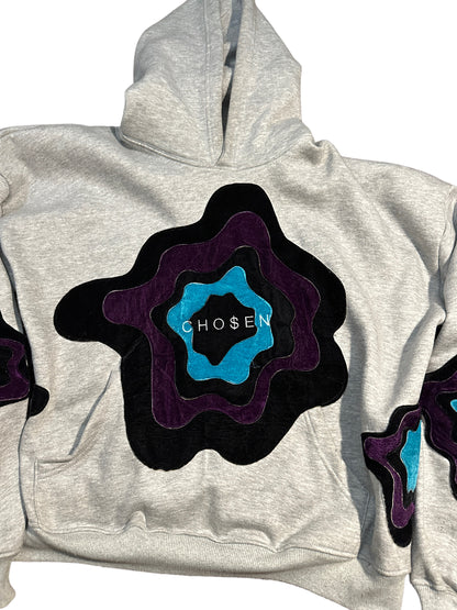 Cho$en Velour Layered Hoodie - Bold Blue & Luxe Layered Grey Editions -  Inspired  By All