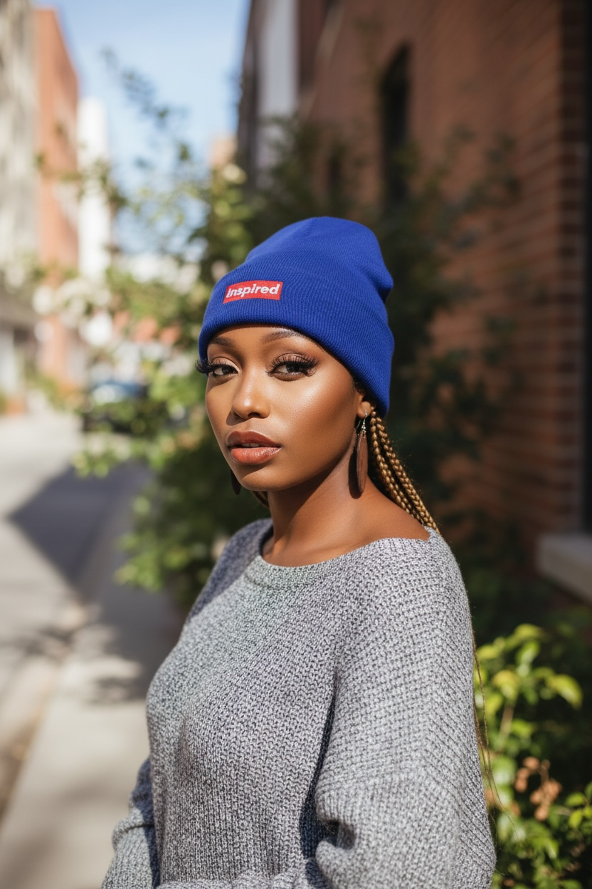 Redline Statement Beanie (for the blue beanie)