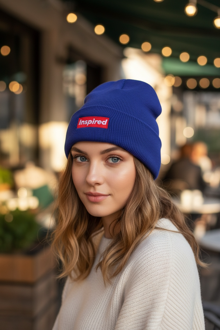 Redline Statement Beanie (for the blue beanie)