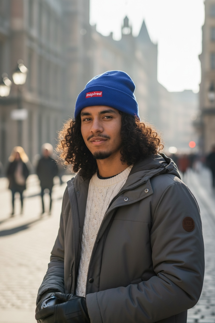 Redline Statement Beanie (for the blue beanie)