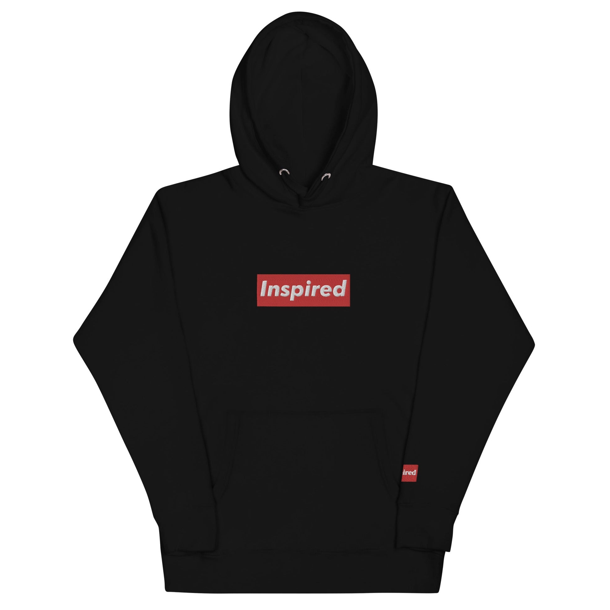 Inspired Red Box Embroidered Hoody (2 Colorways) -  Inspired  By All