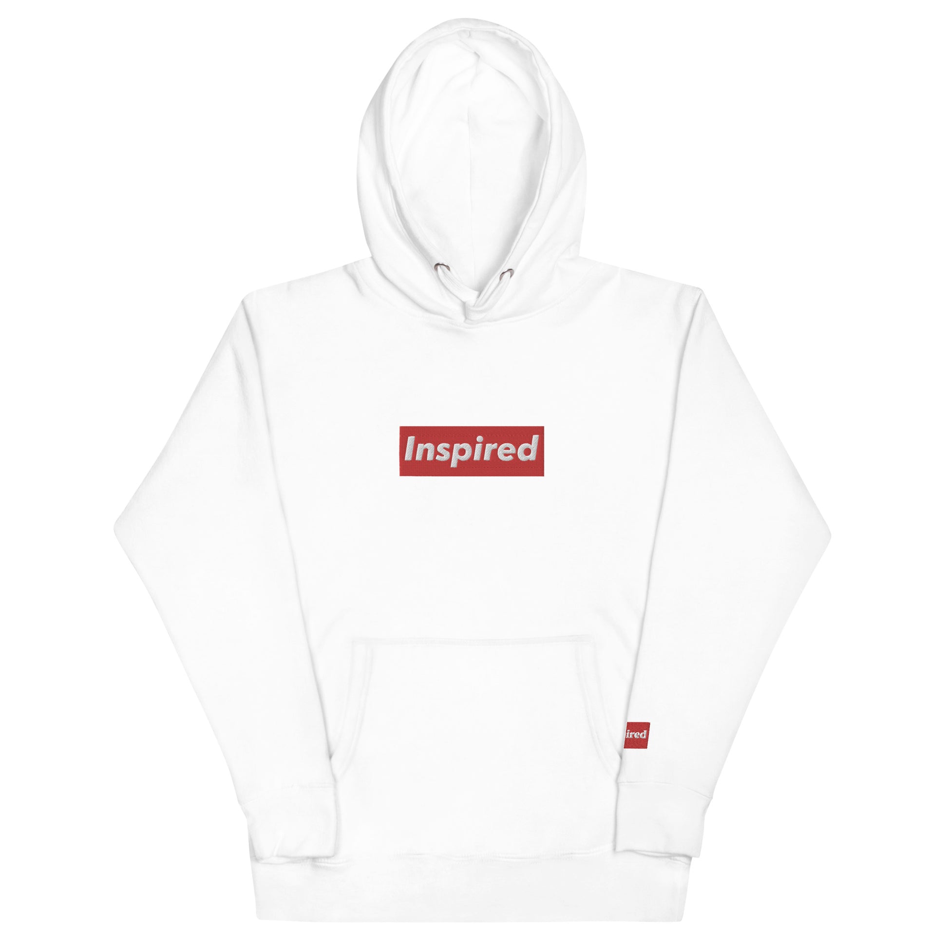 Inspired Red Box Embroidered Hoody (2 Colorways) -  Inspired  By All